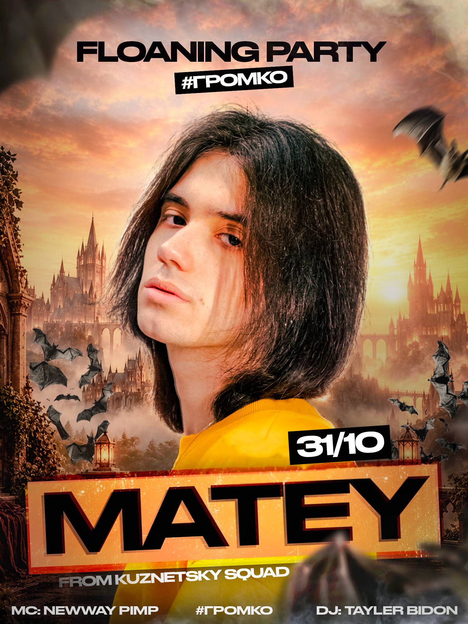 Афиша MATEY — Floaning Party, Громко, 31 октября